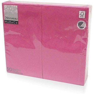 Nouveau Cloth Like Disposable Paper Dinner Napkins 17 x 13 1/6 Fold 50 Pack